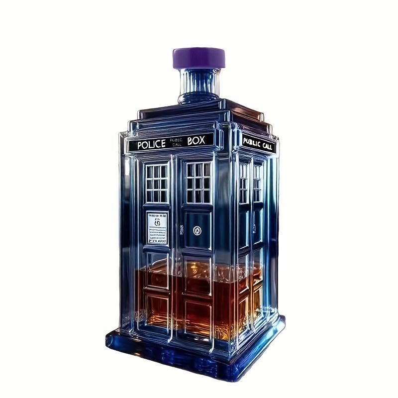 Креативно оформленный декантер для вина в форме полицейского участка, уникальная бутылка для виски объемом 300 мл, мини-портативный дозатор для алкоголя