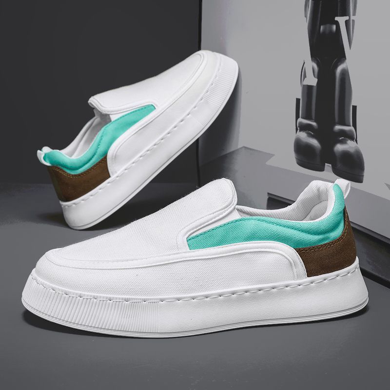 Повседневные мокасины для мужчин, модные мужские туфли на плоской подошве, новинка 2025 года, повседневная мужская обувь, мягкая, удобная, дышащая, мужская парусиновая обувь, Tenis Hombres