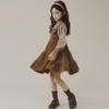 Trendy Girls' Two-Piece Suspender Skirt Suit for Spring and Autumn
