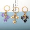 Брелок с цветущей вишней, простые цветы сливы, цветы, брелок для мобильного телефона, сумочка, украшение, подвеска, аксессуары