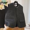 Sybilla Elegant Round Neck Wool Vest for Women