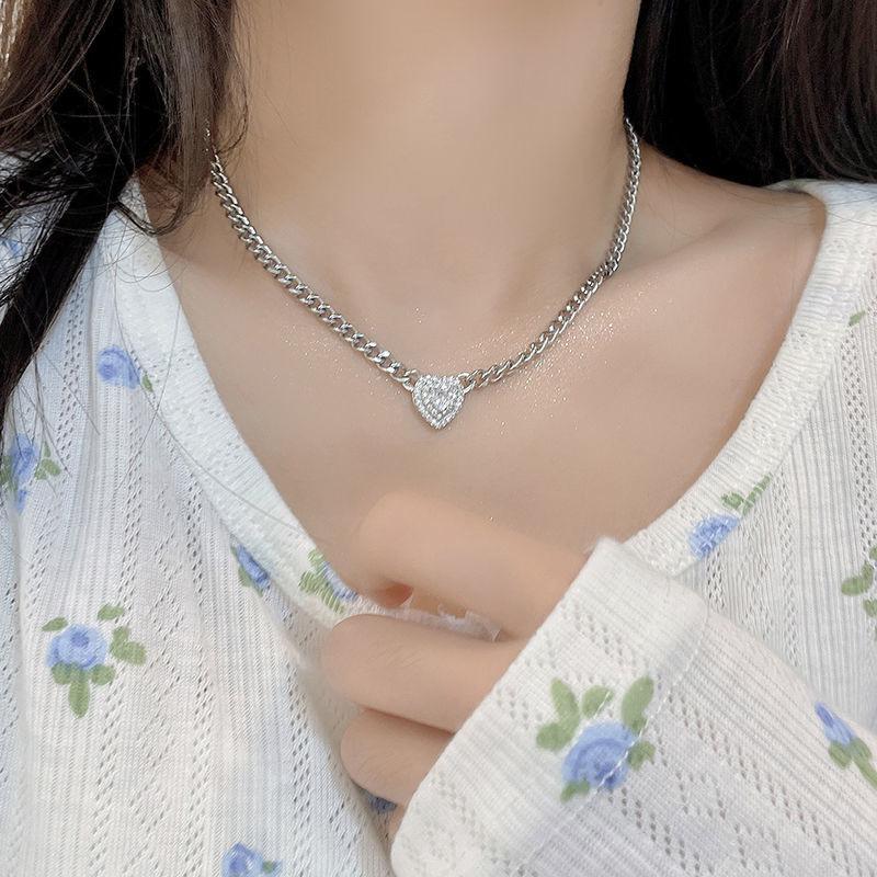 Цепочка Love Collarbone из титановой стали Love, многослойное ожерелье, ювелирное украшение, ожерелье Best Friend
