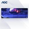 Aoc Игровой коврик для мыши Extra Large 800*300*4 мм Утолщенный с заблокированными краями Офисный коврик для клавиатуры и компьютерного стола Sci-Fi Blue M150 Eclipse