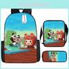 Mini Cartoon World Printed Backpack Child Schoolbag Shoulder Bag Pencil Bag