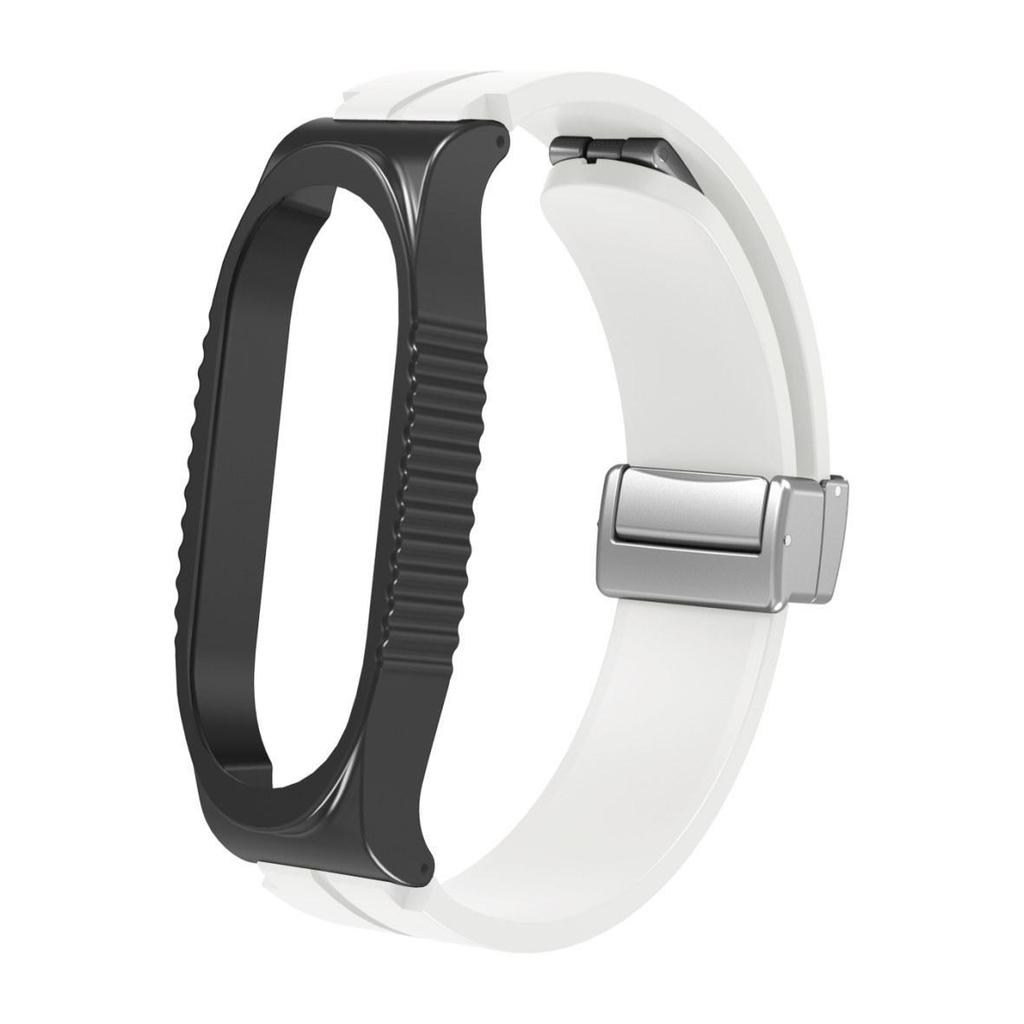 Складной магнитный силиконовый ремешок для Xiaomi Mi Band 3-8