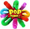 Набор из 4 сенсорных антистресс-игрушек Pop Tube 4 шт. случайных цветов, сверхпрочные, для конструирования, развивающие игрушки для стресса, аутизма, СДВГ