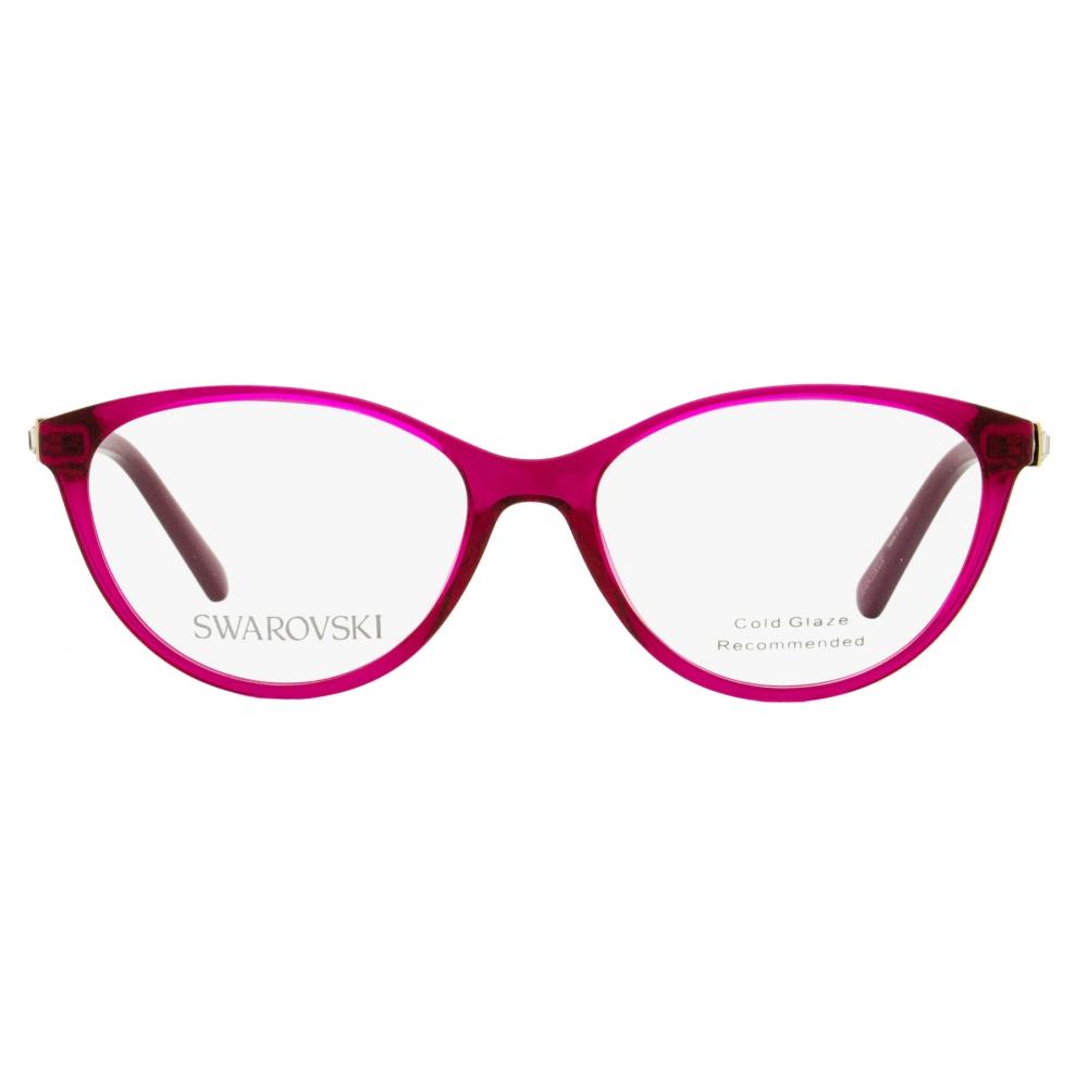 Swarovski Женские овальные очки SK5415 066 Красное золото 53 мм 066