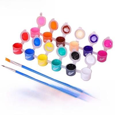 Набор акриловых красок для детей из 12 цветов - набор для творчества и творчества для школьников с полосками краски для гипсовых кукол
