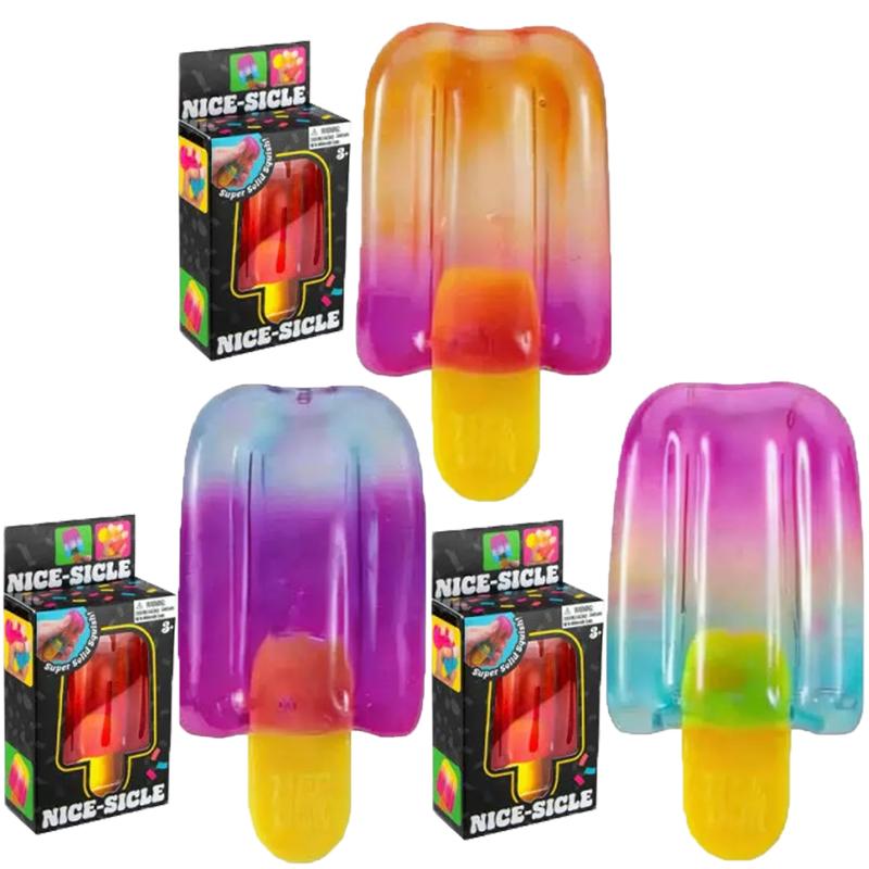 2026 Needoh Nice-Sicle Мороженое на палочке Сенсорная игрушка-сквиш Супер Стресс Мороженое Облегчение Для Детей Взрослых Лето Easfestival Подарки