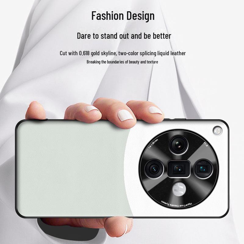 Защитный чехол из жидкой кожи для мобильного телефона Oppo Find X7 Ultra, защита от падения, поставляется как единое целое.