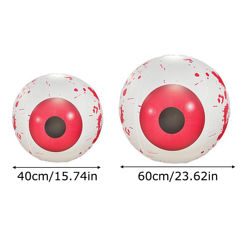 1PC Inflatable Eyeball Balloon Durable 4D Visuals Halloween Non-Electric Eye Design Home Eye Decorations Balloons Horror 40cm/60cm