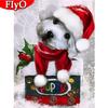 New Arrivals Diamond Painting Christmas Handmade Gift Full Square Diamond Embroidery Dog Animal Mosaic Home Decoration