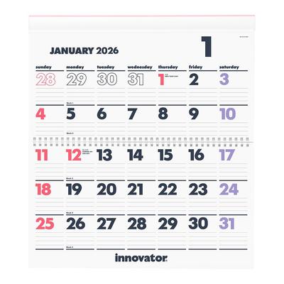 Innovator 2026 Настенный 31398006 Календарь, Средний,