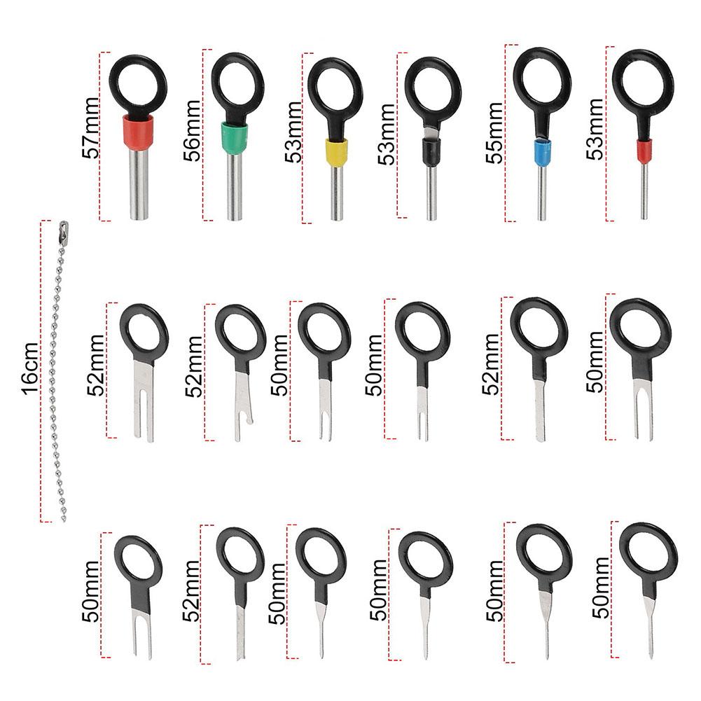 18 шт. Инструмент для удаления клемм, ремонтный инструмент, электрический разъем, автомобильный экстрактор пинов, высокопродаваемые аксессуары для ручного инструмента
