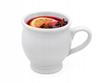 Stoneware mug 250 ml for mulled wine, perfect for a gift, WHITE