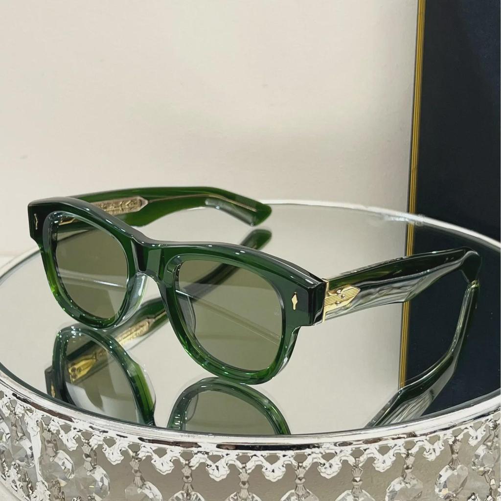 JMM Fashion High-End Круглые солнцезащитные очки ручной работы из ацетата класса люкс