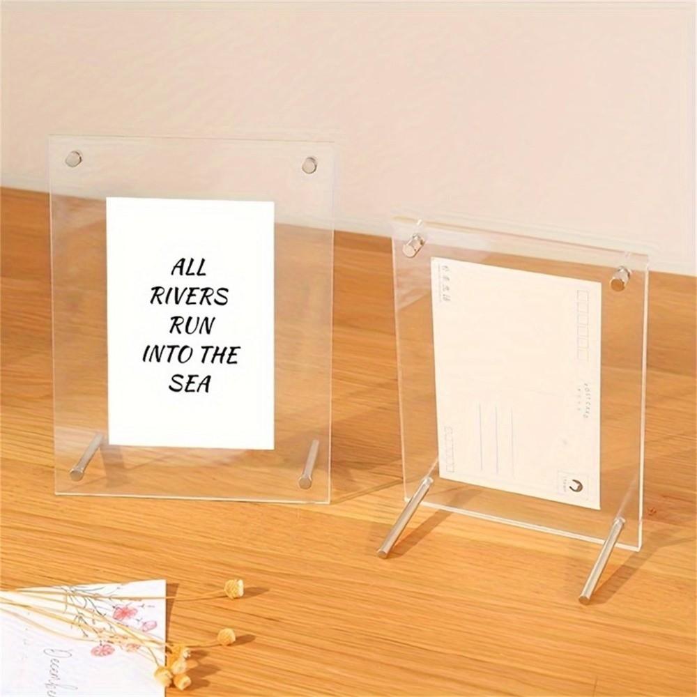 Transparent Acrylic Photo Frame Modern Poster Display Stand New Picture Frame Home Decor