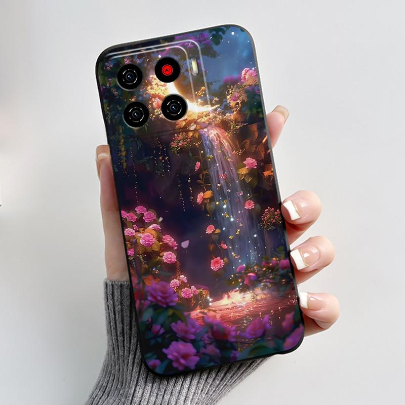Чехол для ZTE Blade A56 Z2473 Милый Мультяшный Черный Кролик с Сердечком Мягкий Силикон Защитный Чехол для Телефона ZTE Blade Nubia A56 Pro