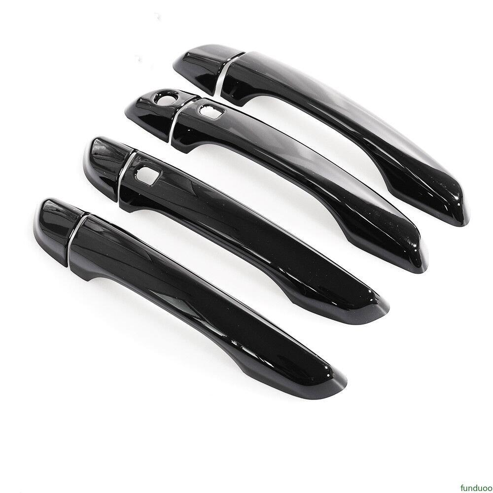 Для Hyundai Verna Elantra 2017 2018 глянцевая черная ручка двери автомобиля Накладка Наклейка Стайлинг Авто