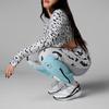 adidas Спортивные брюки Stella McCartney Color Blocked с завязками на шнурке, женские, алюминиево-серые, водно-зеленые HA8967