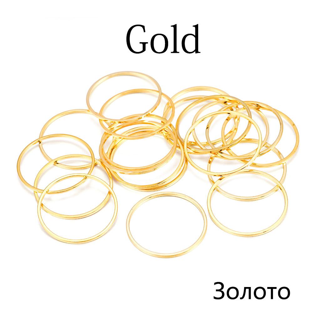 20-50Pcs 8-40mm Brass Round Closed Ring Earring Contract Geometric Earrings Pendants For DIY Jewelry Making Findings Accessories