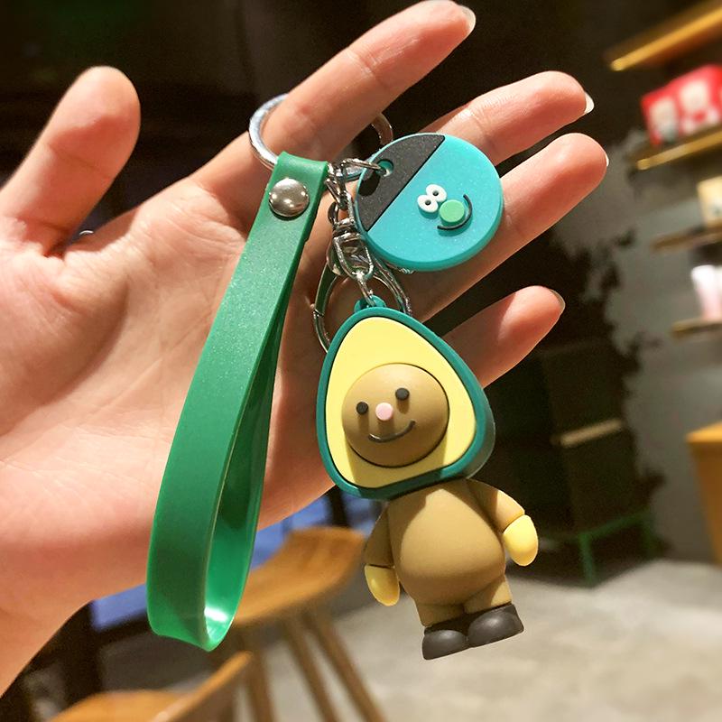 Плюшевый брелок-подвеска Пикачу Авокадо для детских сумок и ключей от машины