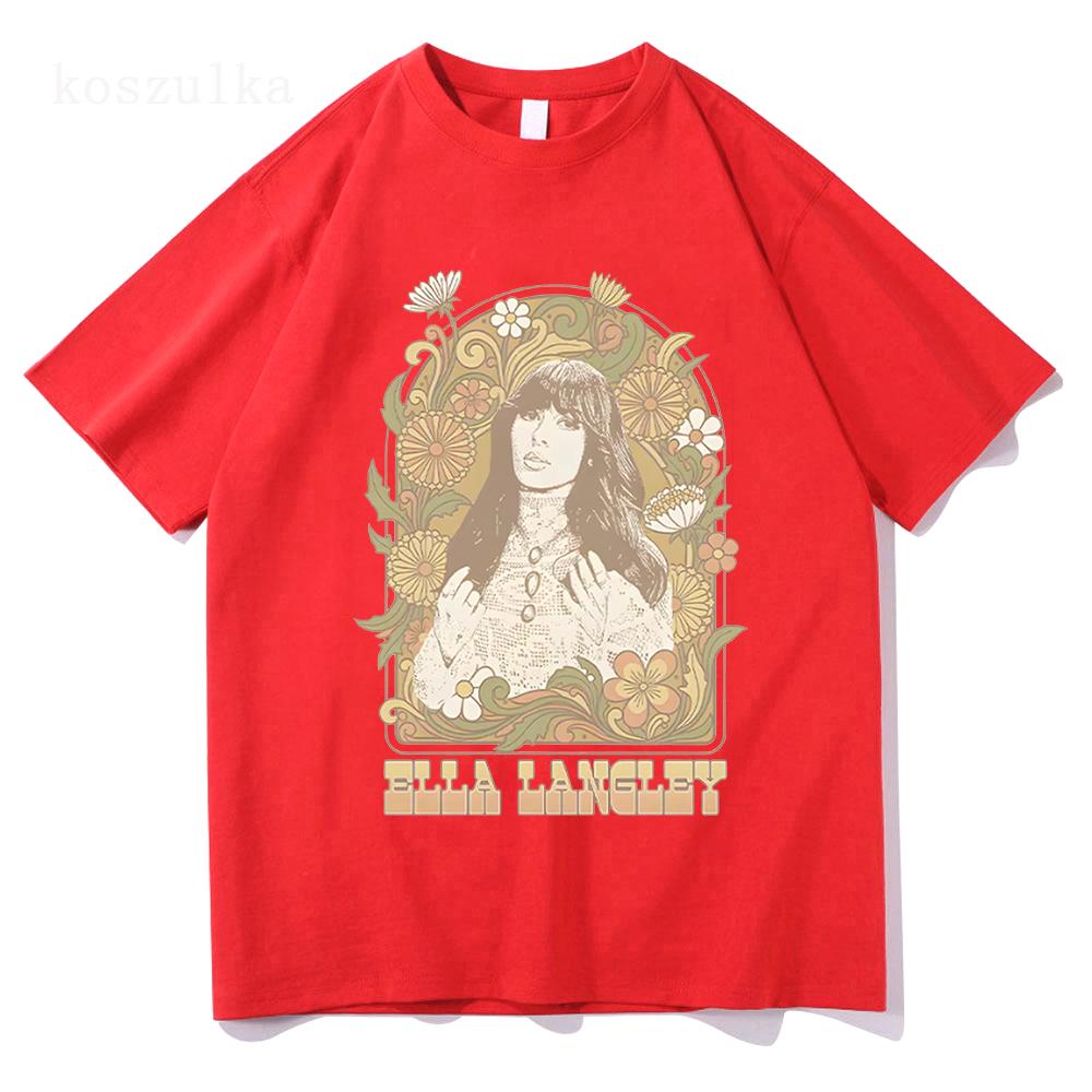 Ivory Dandelion T-shirts Ella Langley Dandelion Album Tee Fashion New Cotton Clothes Women Unisex Round Neck Long Sleeve Casual Tee