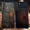 Чехол для телефона для Samsung Galaxy S25 Edge S24 S23 S22 S20 S21 FE Ultra S10 S10E Plus Мягкий ТПУ Чехлы Ретро Лесной Коричневый Дерево