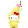 Плюшевая игрушка Hellokitty в виде креветки, подвеска для рюкзака, милый и пушистый дизайн котенка