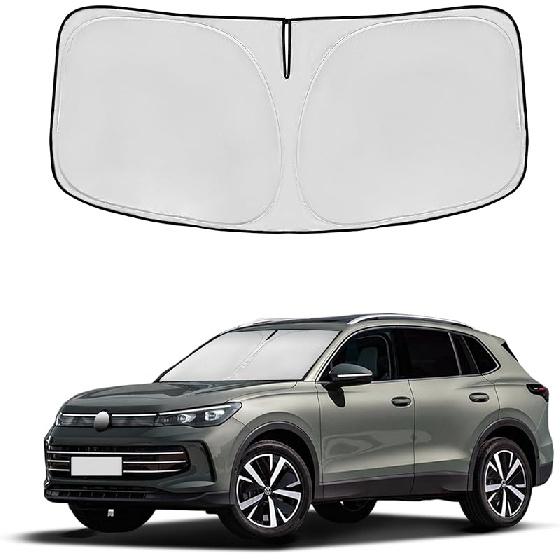 Windshield Sun Shade For Mazda 3 2014-2018 Double Layer 240T Front Window Shade Fit Mazda 3 Sun Visor Foldable Shade Blocks UV Rays Summer Must Have