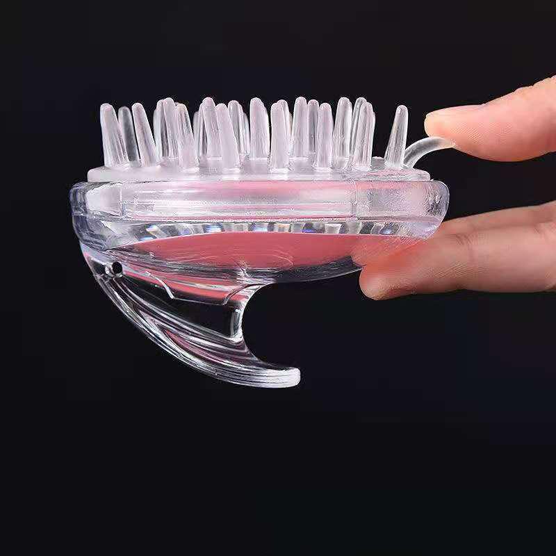 Массажер для головы и тела с шампунем, щетка для массажа кожи головы, расческа для мытья волос, щетка для тела