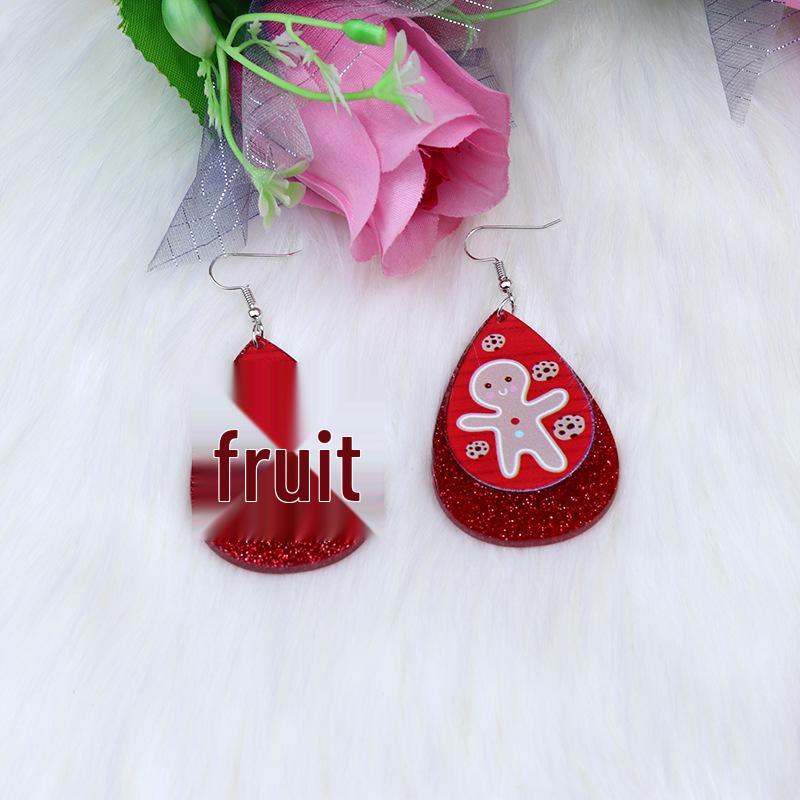 Snowman & Reindeer Christmas Teardrop Earrings