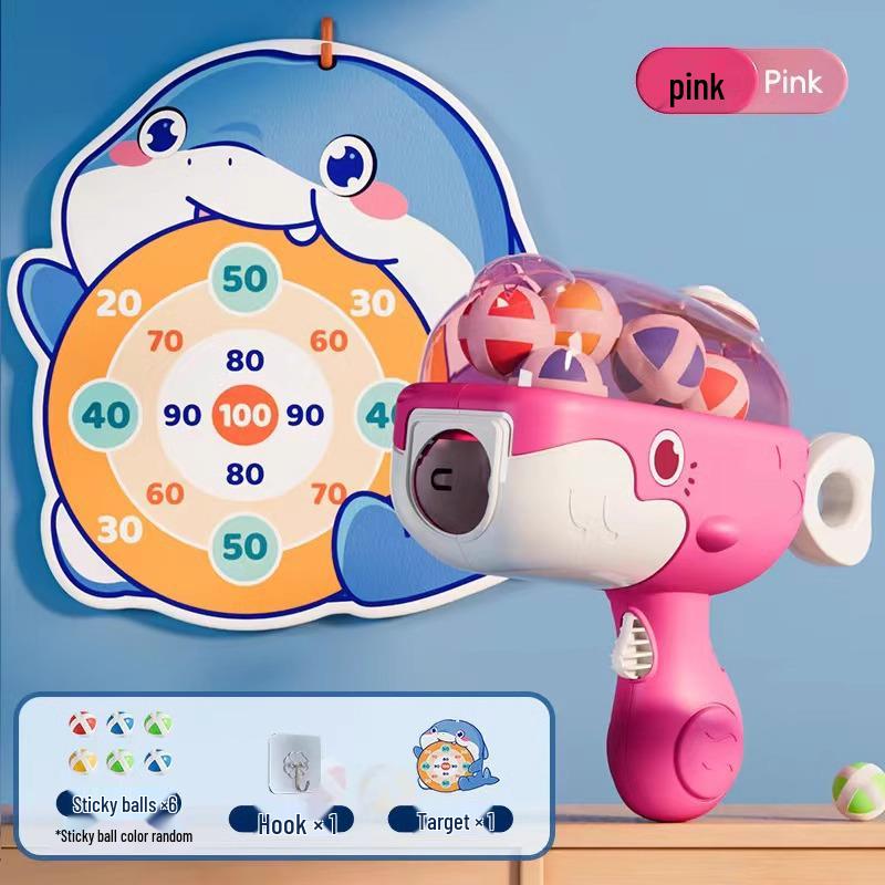 Трансграничный китовый пистолет с липкими шариками: Интерактивная стрелялка для детей и родителей