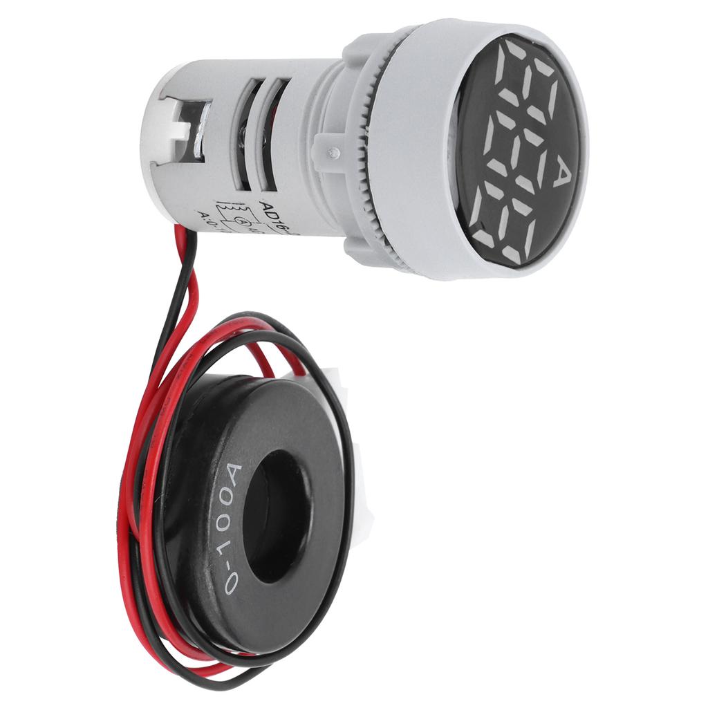 Цифровой измеритель тока, амперметр с кристаллической панелью, круглый индикатор сигнала переменного тока 220 В AD16?22ДСА