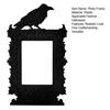1/2Pcs Halloween Crow Picture Frames Front Glass Wall Mount Tabletop Retro Gallery Wall Art Home Party Festive Decoration