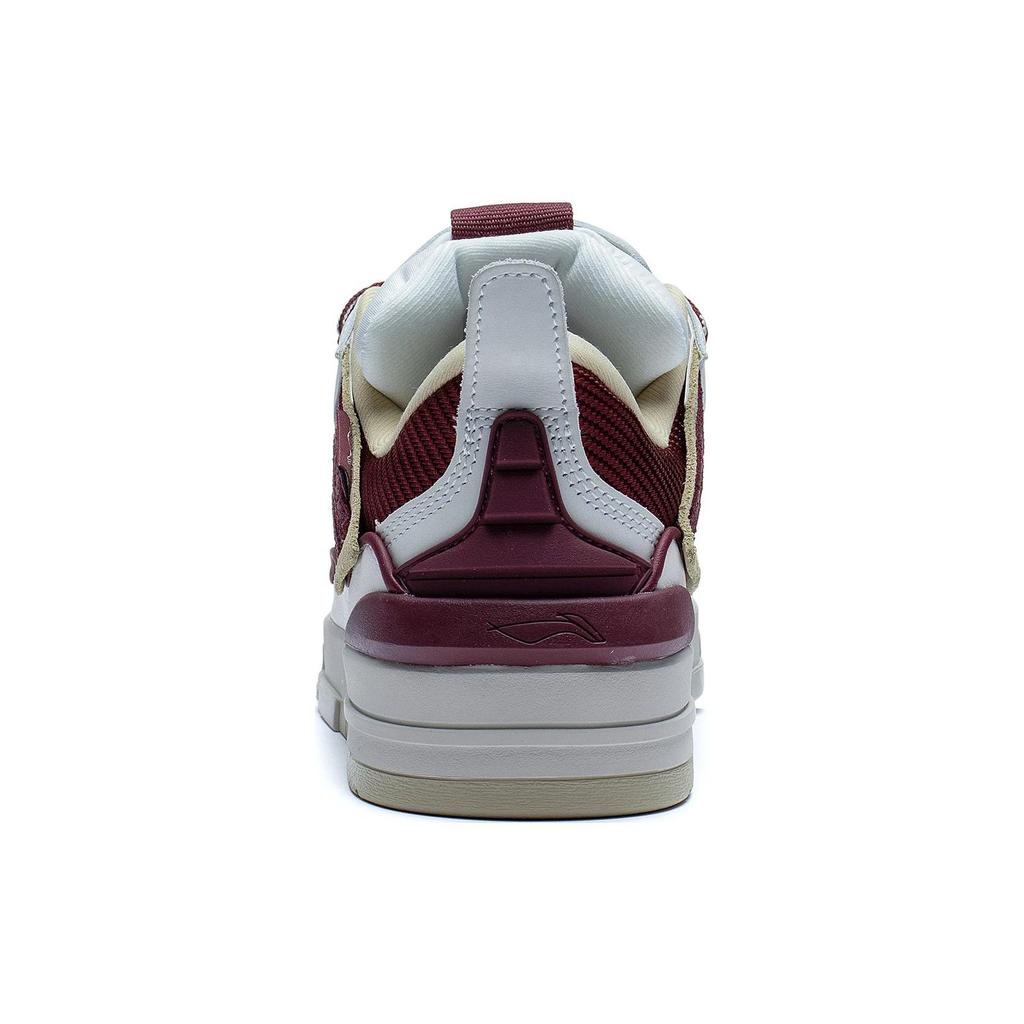 Li Ning We Wu Golden Non-Slip Wear-Resistant Low-Top Skate Shoes Men Skate Shoes White Red AECS073-6