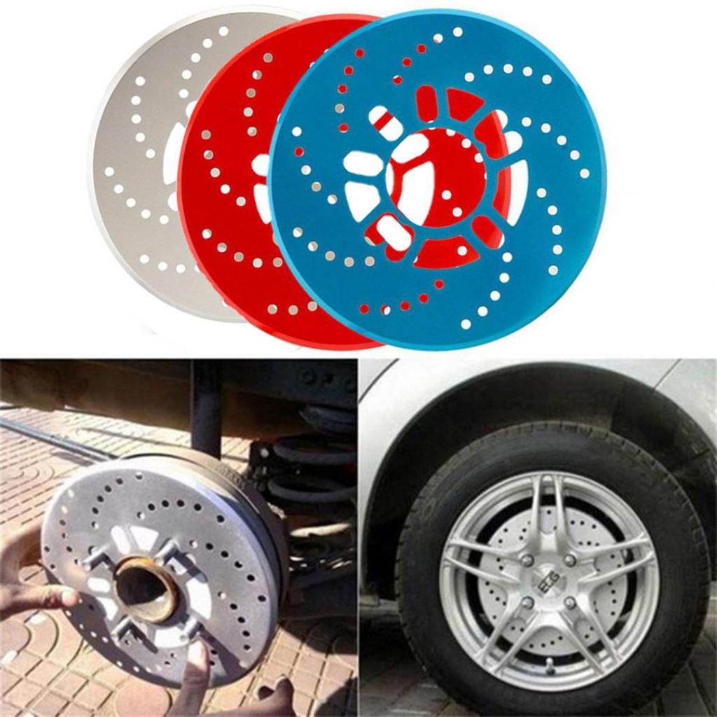 2Pcs Auto Car Vehicle Aluminum Alloy Wheel Decorative Disc Brake Cover Sheet