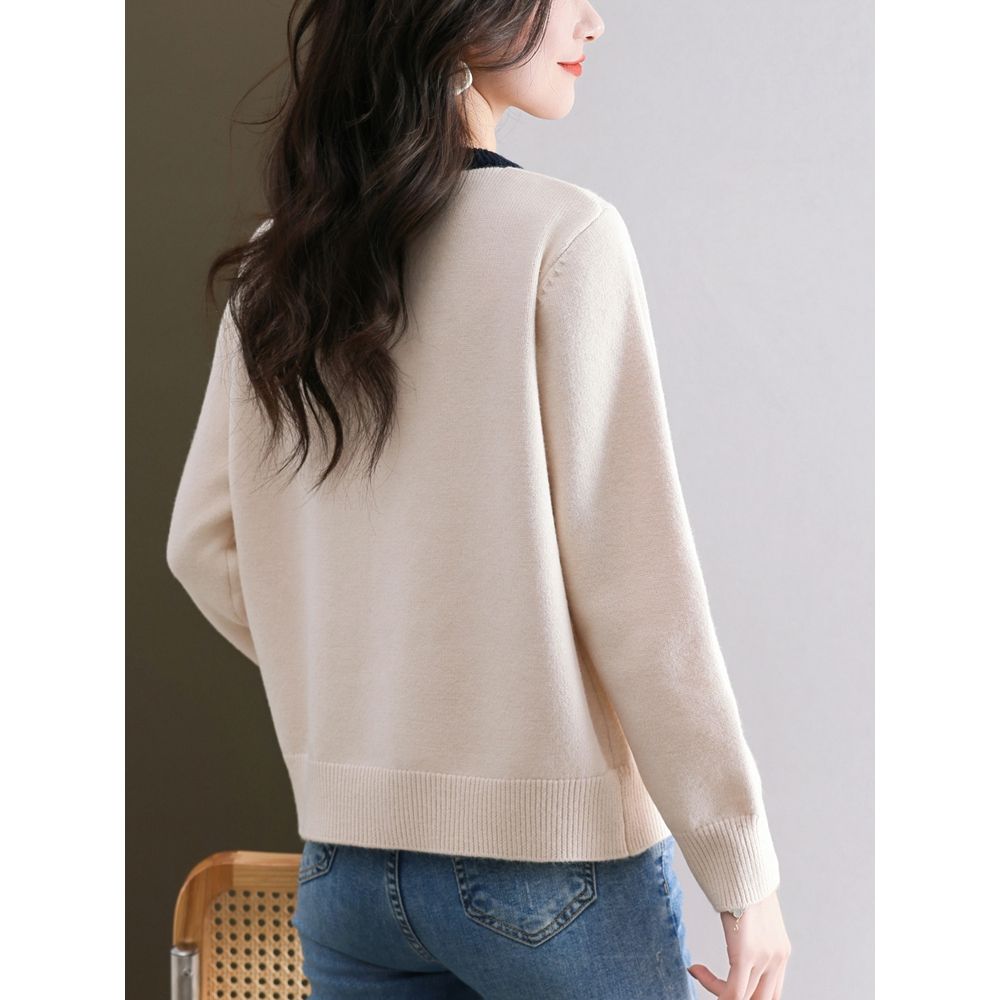 Весна и осень плюс большой размер вязаный кардиган для женщин свободный красный свитер короткий кардиган пальто