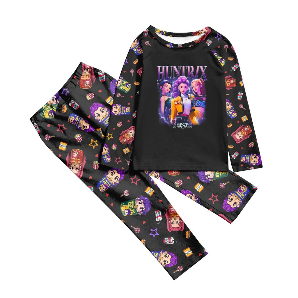 Мультяшный принт с буквами, семейный комплект с длинным рукавом, костюм родитель-ребенок, домашний костюм, осень