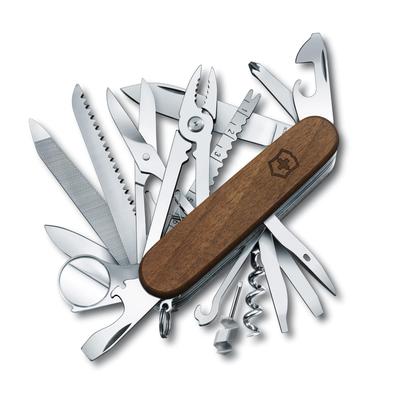 Swiss Champ Wood швейцарский армейский нож многофункциональный нож товары для предотвращения стихийных бедствий походные плоскогубцы ножницы с лупой швейцарского производства
