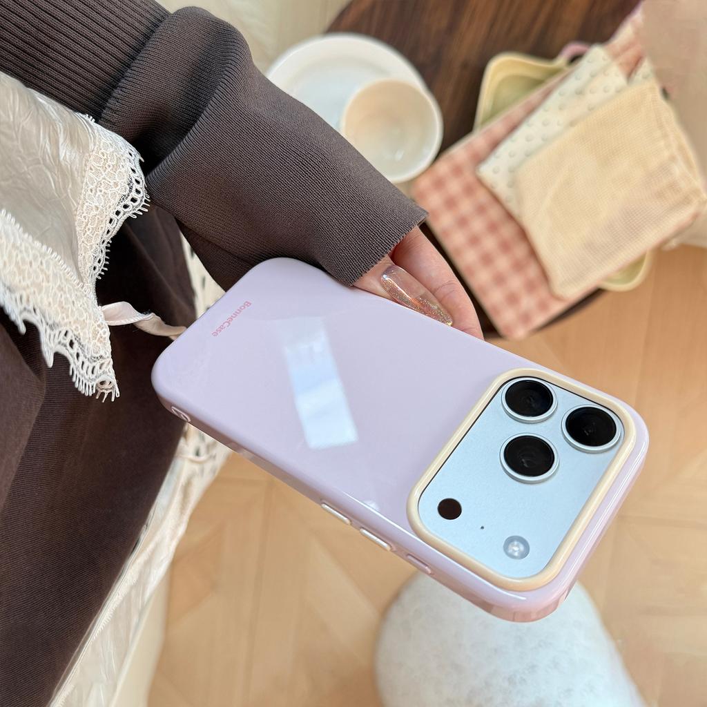 Простая цветная рамка, подходит для чехла для мобильного телефона Apple 17promax iphone16 свежий 15 противоударный 14 мягкий чехол 13