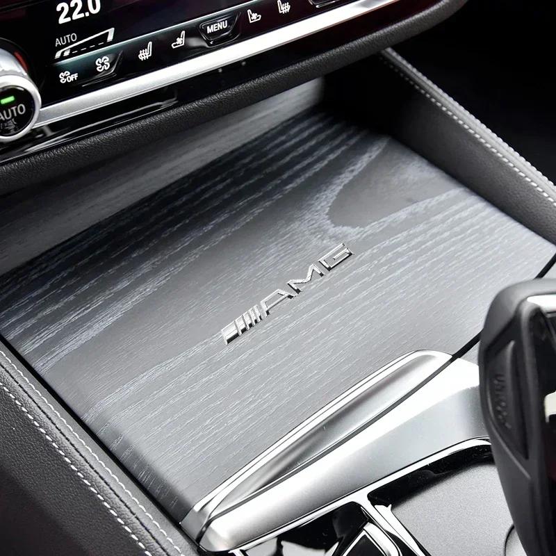 AAVQ1 Car Emblem Logo Decorative Stickers Badge Decal Interior Styling For Mercedes Benz AMG W212 W213 W205 W177 V177 W247 W176 GLC