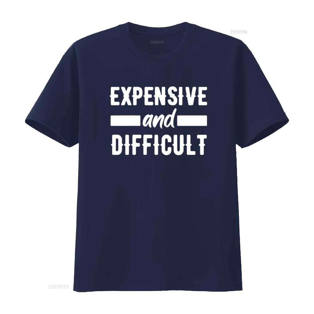 Expensive and DifficulT T Shirt for Women Novelty Cute Top vintage Washed graphic Top For Everyday Wear Soft Stretched