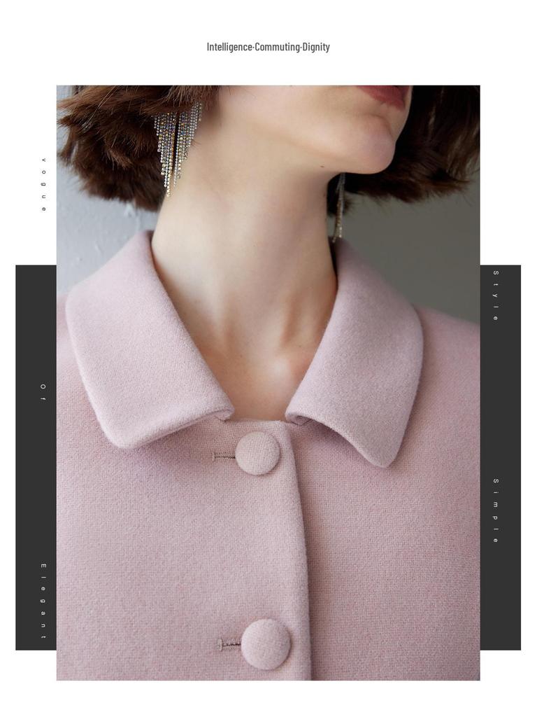 2024 Winter Pink Tweed Suit Set: Korean Drama Style Chic