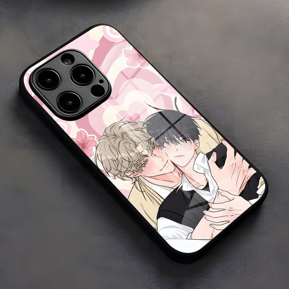 Чехол для телефона с аниме-рисунком «Низкий прилив в сумерках» для iPhone 17 Pro Max 16 15 14 Pro Max 13 11 X Xs Xr 8 7Plus Стеклянная крышка
