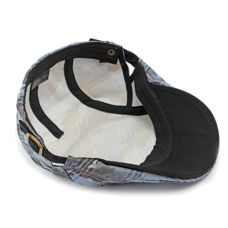 Women's Cap British Vintage Print Camouflage Beret Men