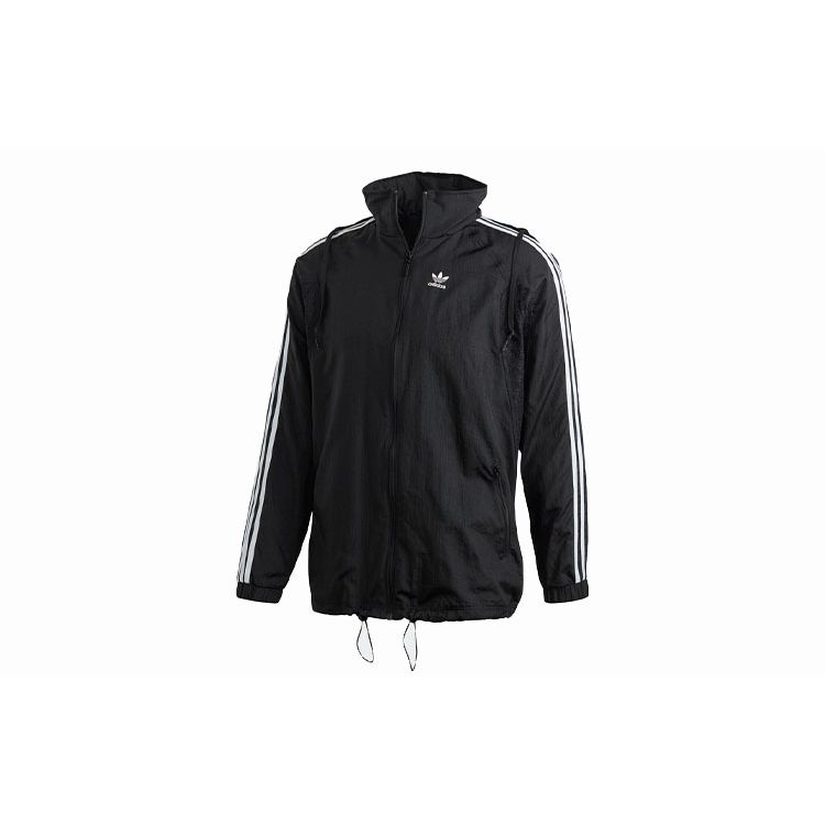 Adidas Куртка Originals с принтом большого логотипа Женские куртки Черная FU1756