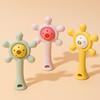 Color Kids Silicone Teether Toy Baby Rattle Toy Teething Ring Sensory Toys For Toddlers Teething Chewing Toy Baby Accessories