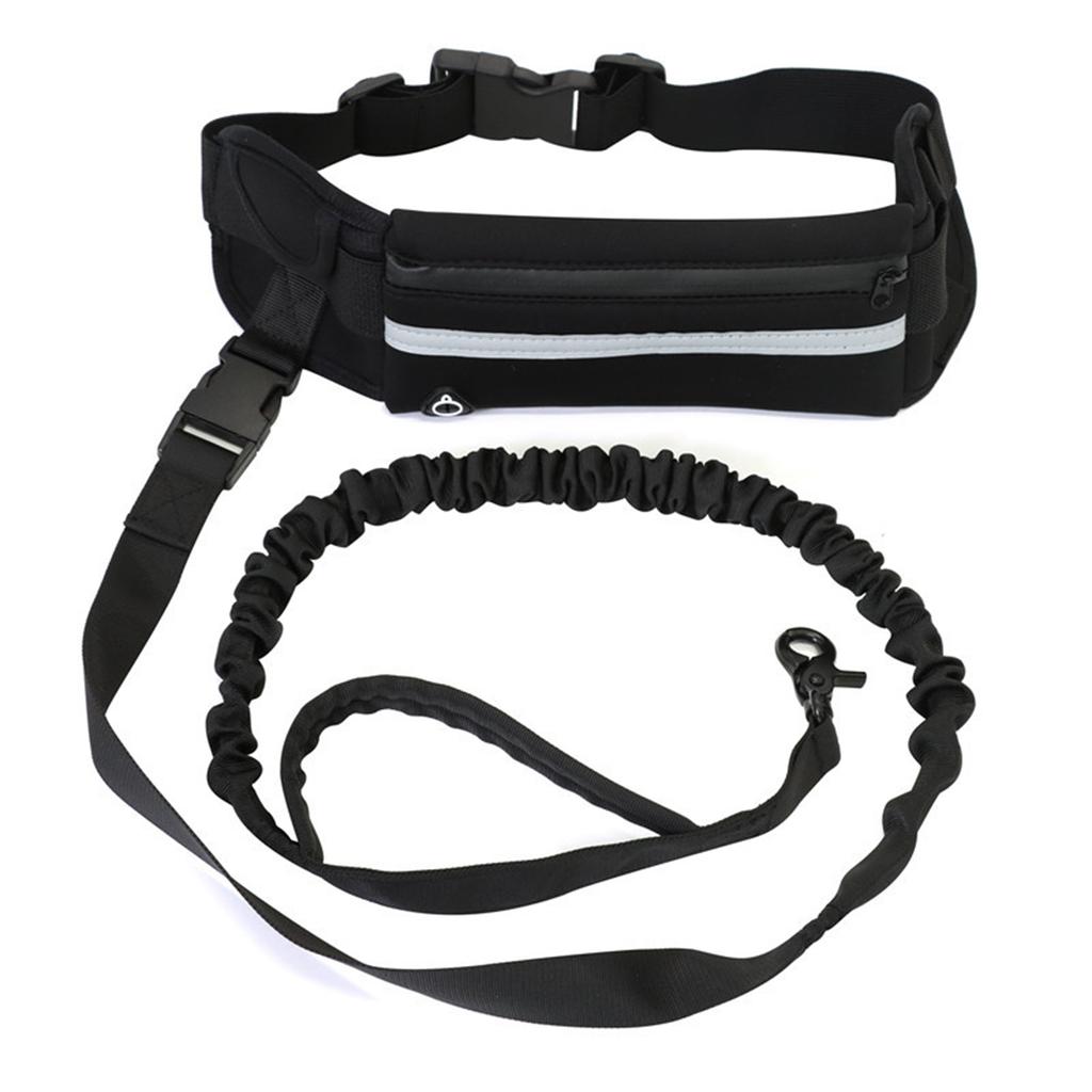 Adjustable Waist Belt Hands Free Dog Leash for Running Training Walking Pet Leash Fanny Pack