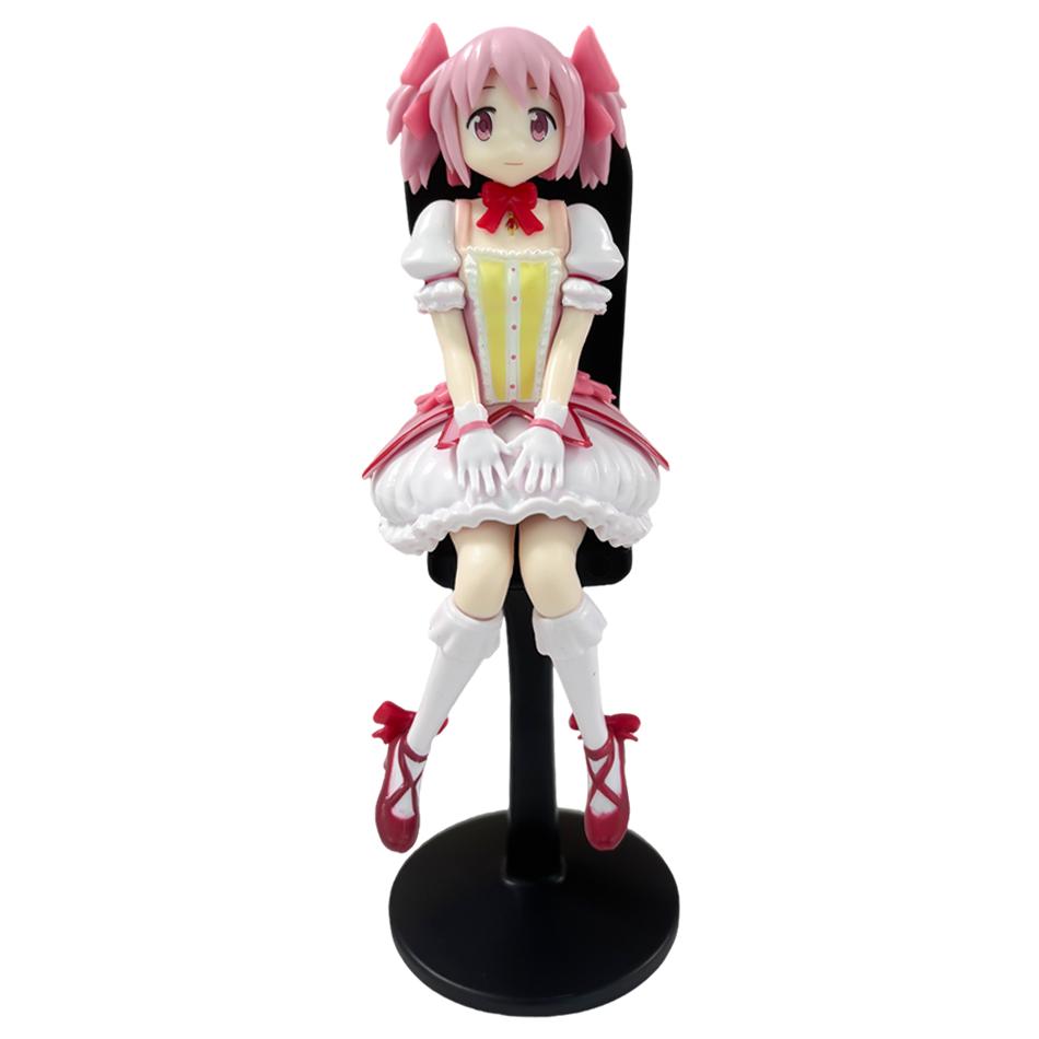 Фигурка Puella Magi Madoka Magica Мадока Саяка Стопор для лапши Сидящая ПВХ Аниме Коллекционная модель Декор для стола Подарок для фанатов аниме